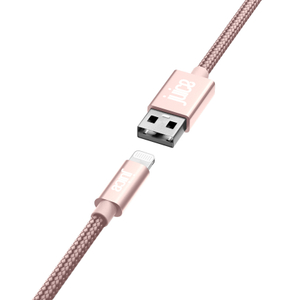 Juice, Lightning 3m Braided Rose Gold Cable