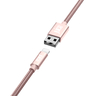 Lightning 3m Braided Rose Gold Cable