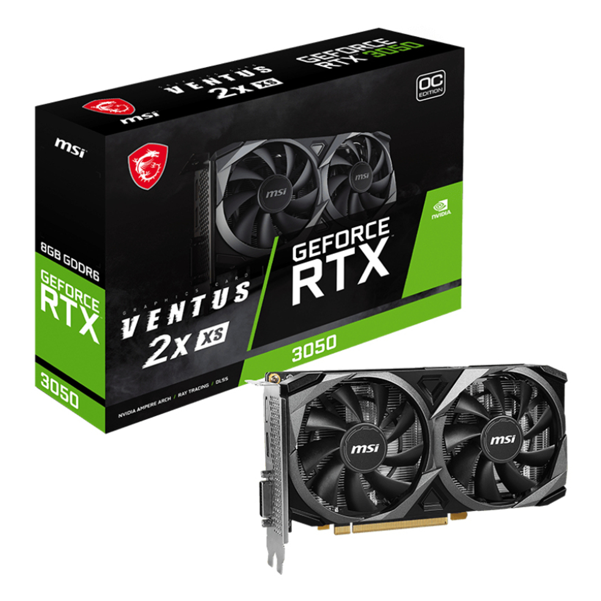 GPU NV 3050 8GB Ventus 2X XS OC