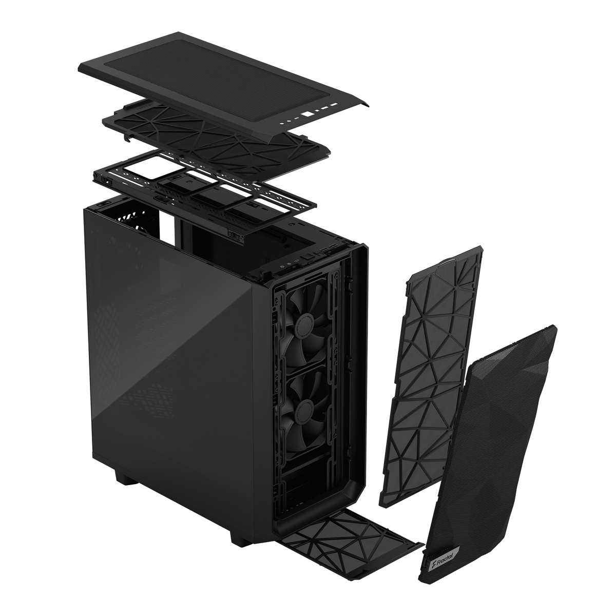 CASE  Meshify 2 Comp Blk TG Dark