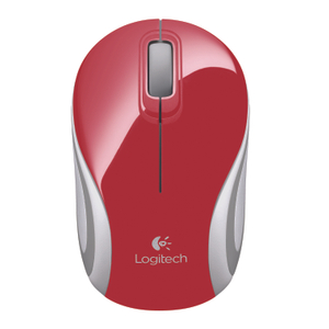 Logitech, Wireless Mini Mouse M187 Red