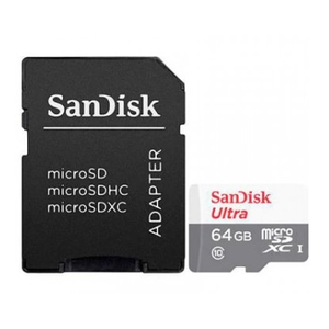 Sandisk, FC 64GB Ultra CL10 100MBs MicroSD XC +AD