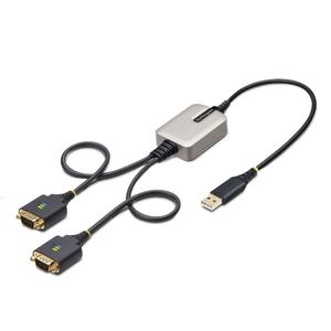 Startech, 2ft 2-Port USB to RS232 Serial Adapter