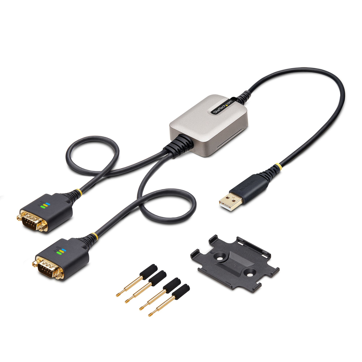 2ft 2-Port USB to RS232 Serial Adapter