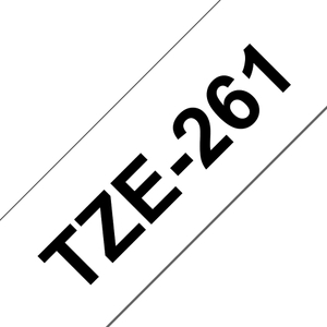 Brother, TZE261 Black On White Label Tape