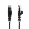 Cable - Black Slim CAT6 Patch Cord 2m