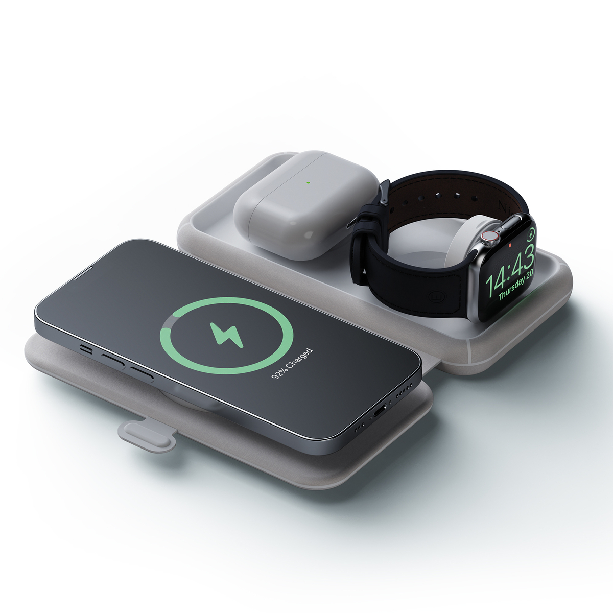Foldable Wireless Travel Charger 3in1