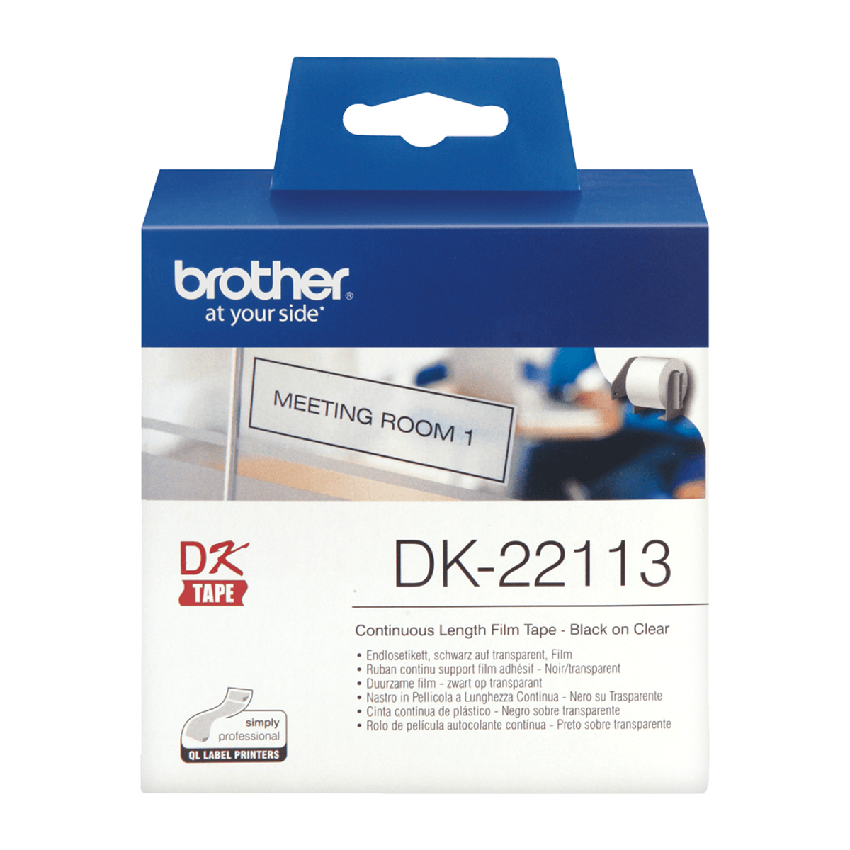 DK22113 62mm  Clear Film Label Roll