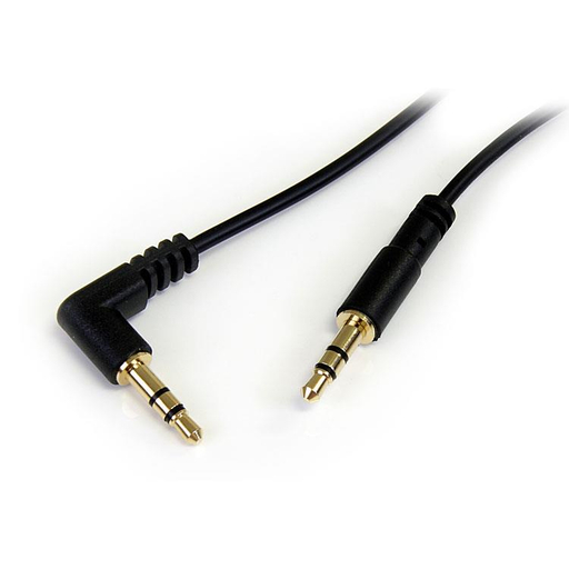 3ft Slim-Right Angle Stereo Audio Cable
