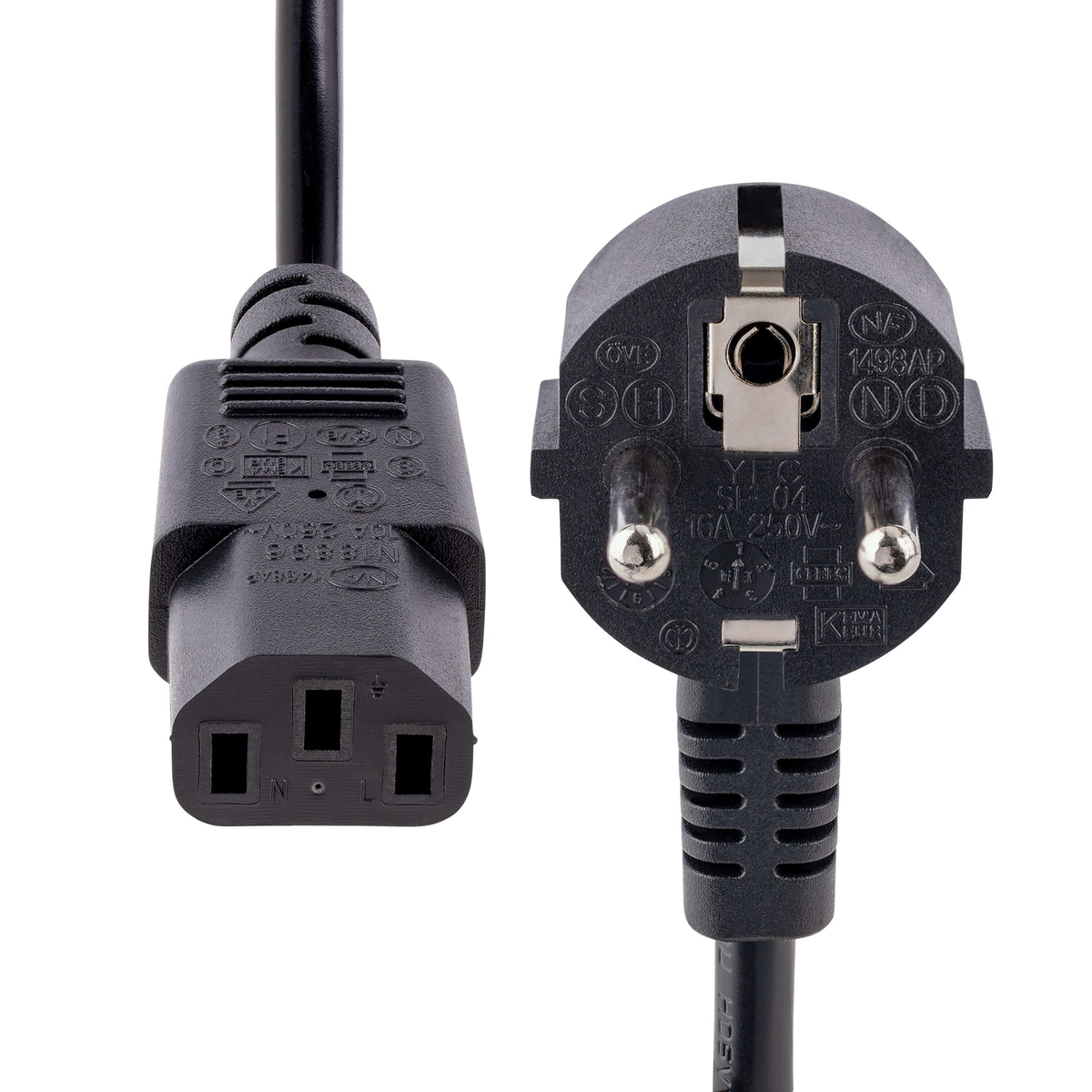 1m Power Cord EU Schuko to C13 Cable