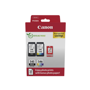 Canon, PG-545/CL-546 CMYK Ink 8ml + Photo Paper