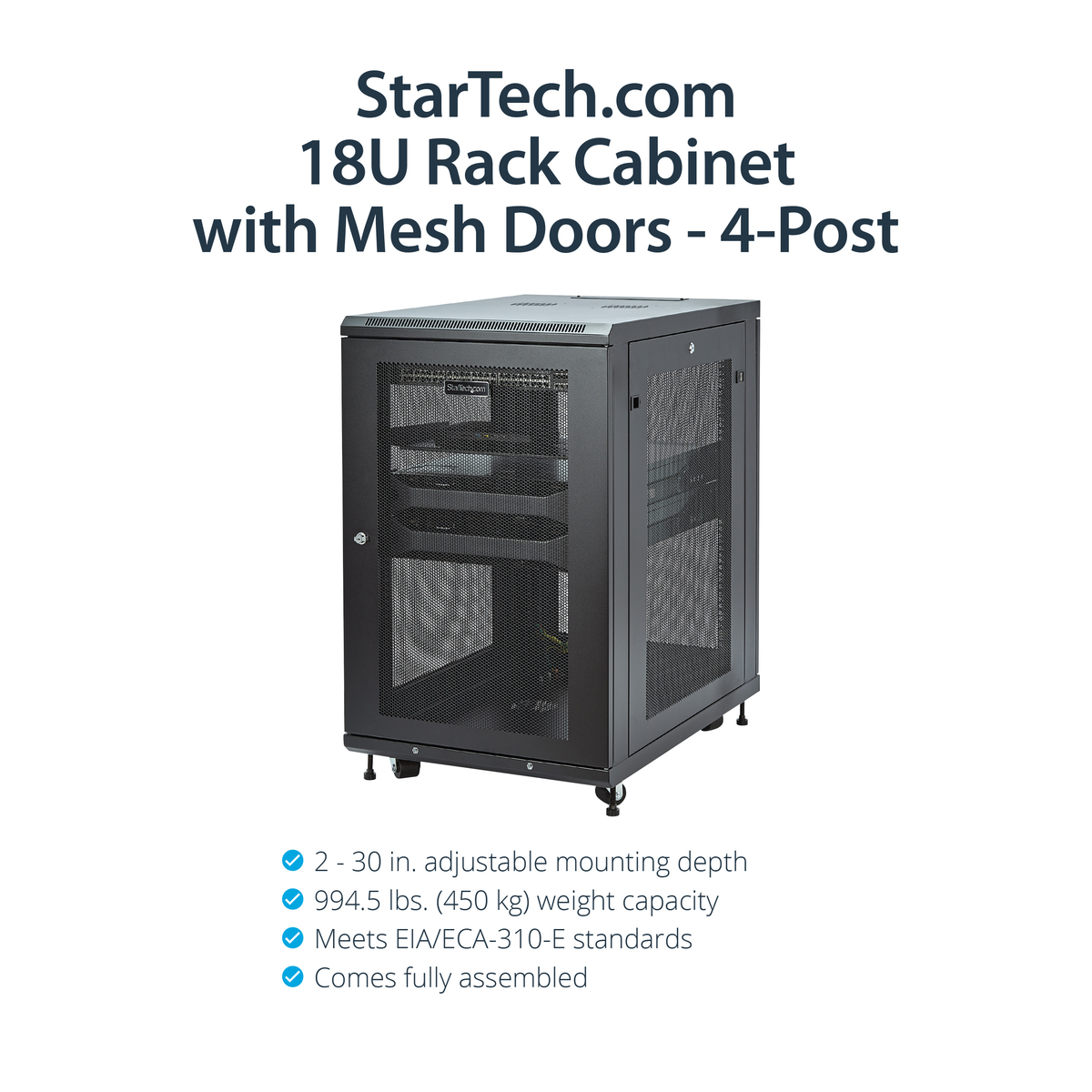 Server Rack Cabinet - 31in Deep - 18U