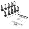 12U 4Post Open Frame Rack Floor Standing