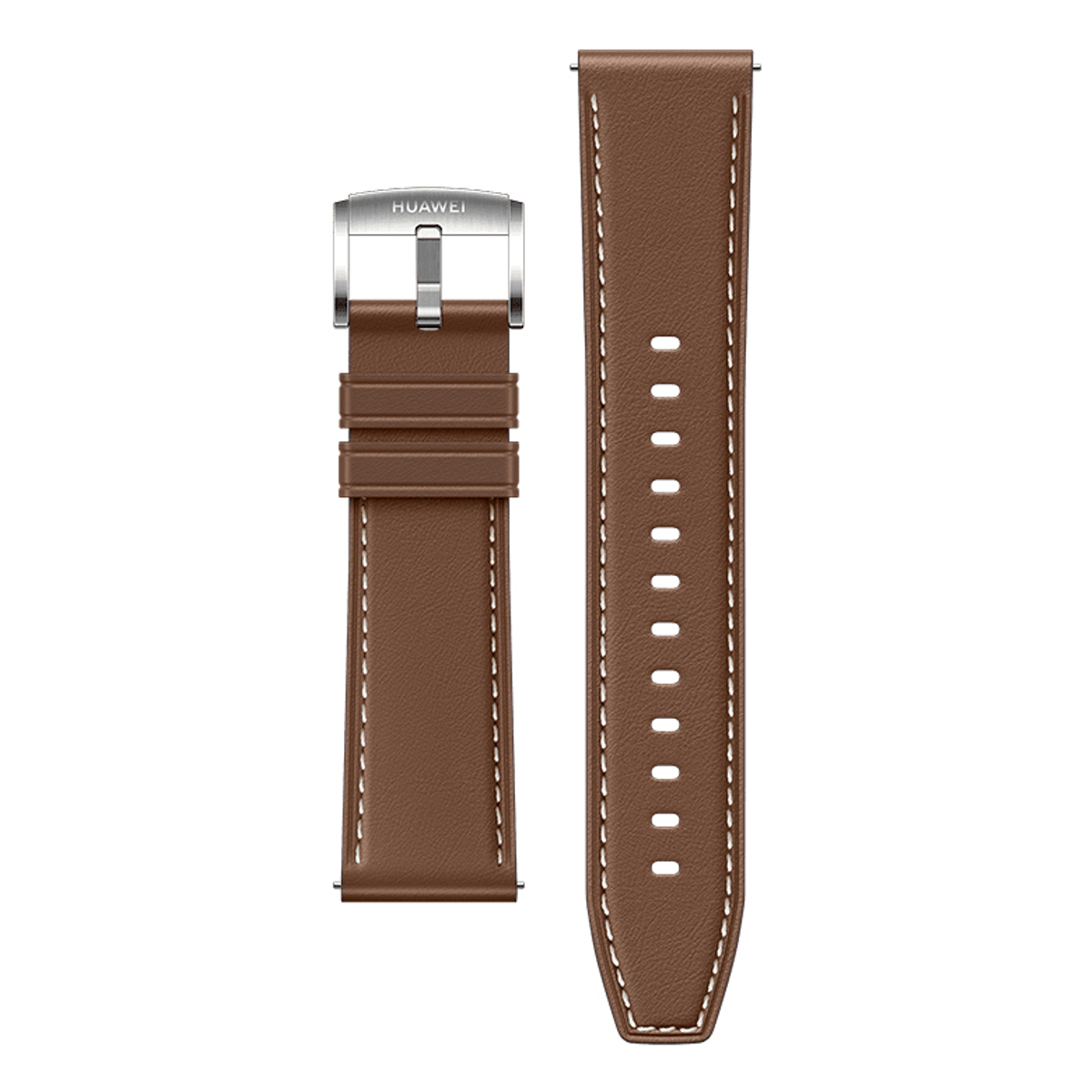 Brown Flat Tail Leather Strap 22mm