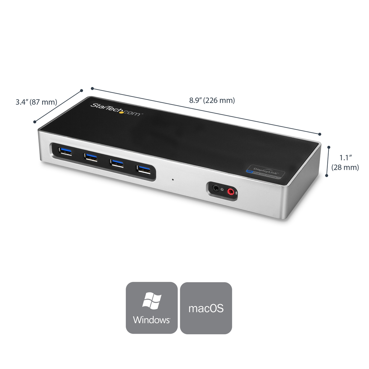 USB-C / USB 3.0 Docking Station Dual 4K