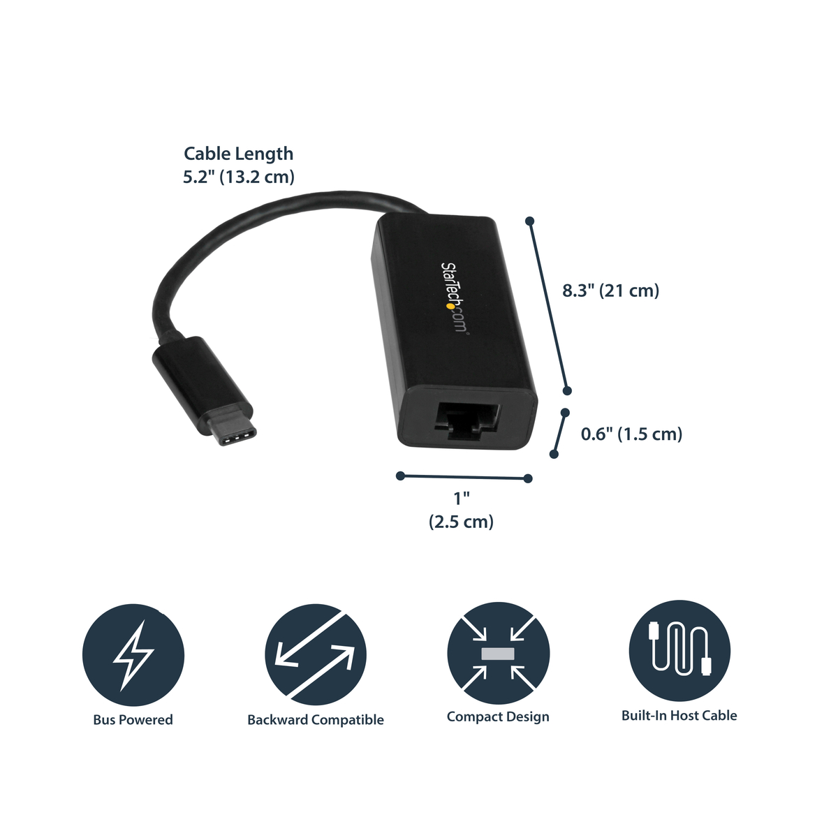 USB-C to Gigabit network adapter