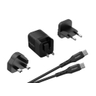 WALL CHARGER 20W EU UK US +USB-C/C Cable