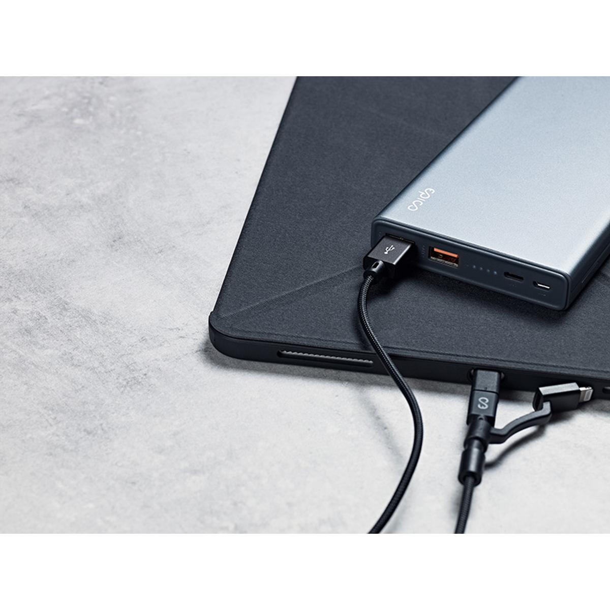 USB-A To 3in1 Cable 1.2m - Black