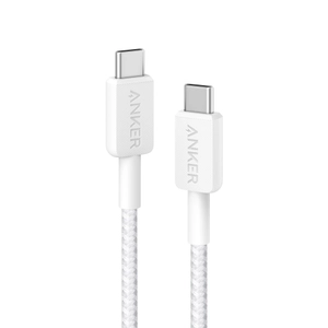 Anker, 322 USB-C USB-C Cable 3ft Braided White