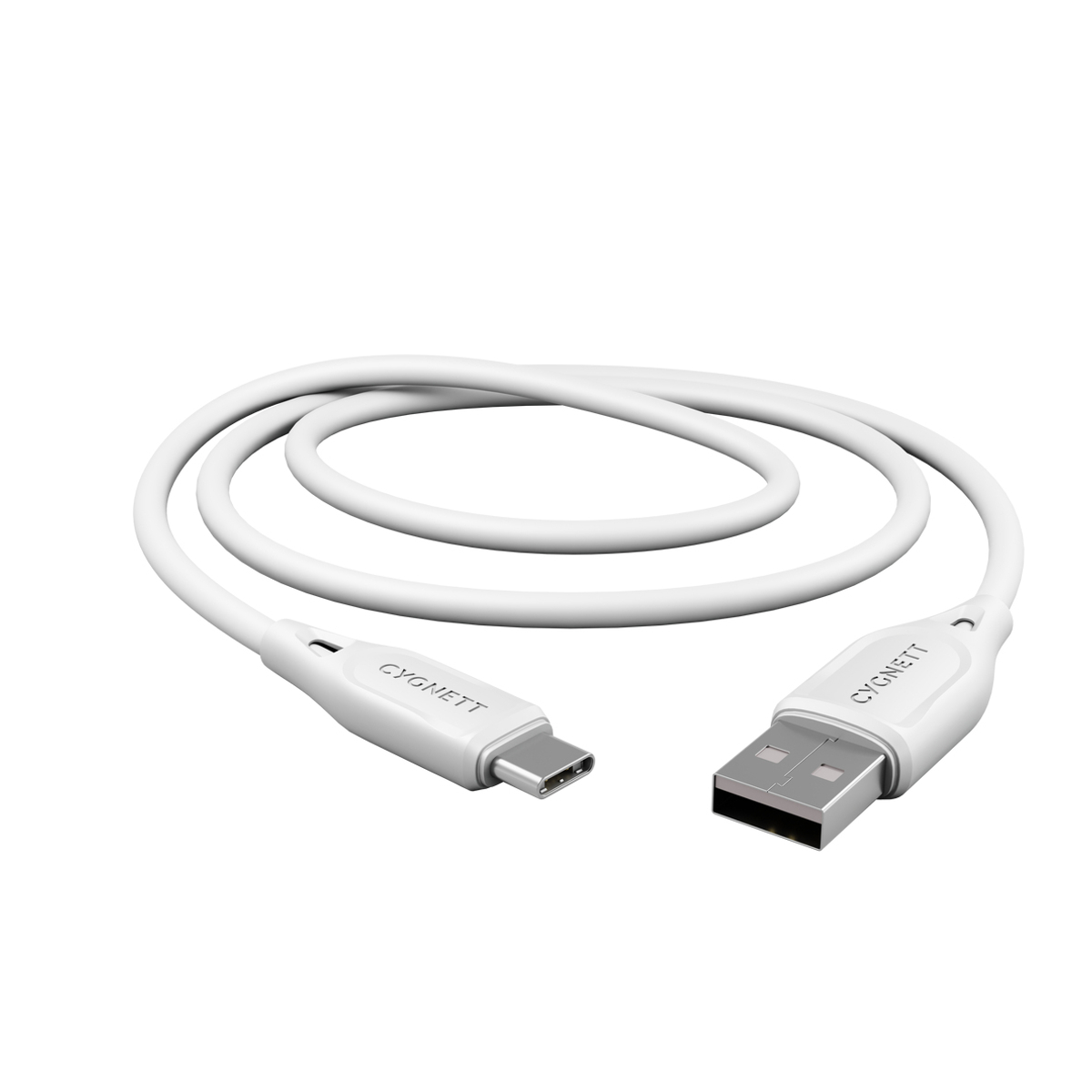 Essentials USB-C USB-A 2.0 Cable Whte 2m