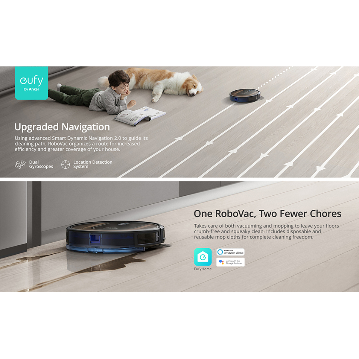 Eufy RoboVac G30 Hybrid Black UK