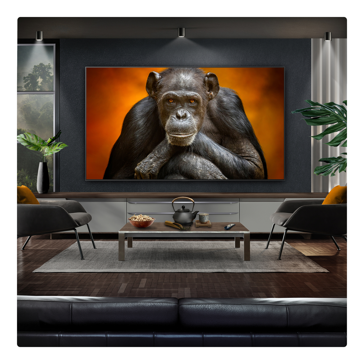 LG G54 77 inch OLED with Wall Mount