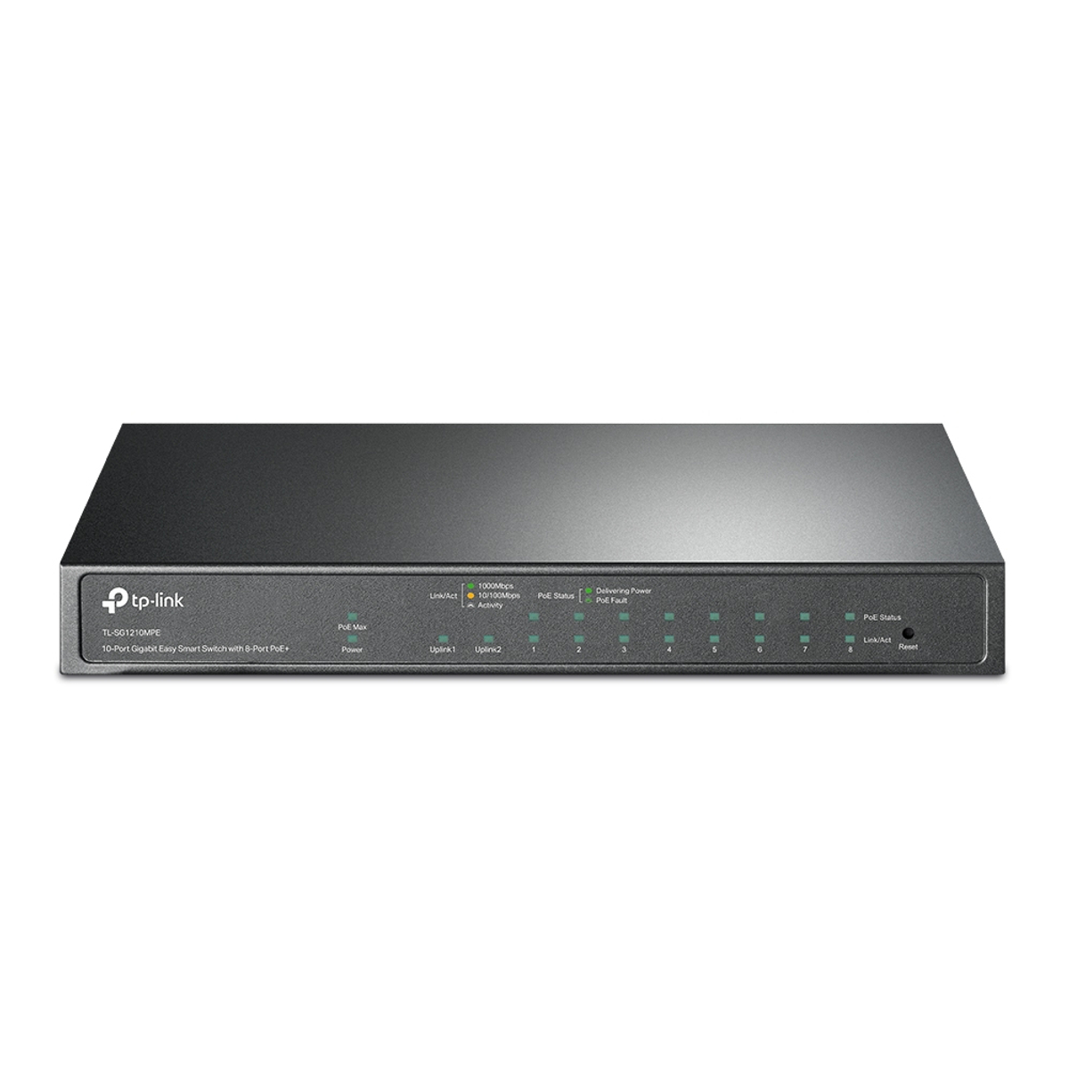 10-Port Gigabit Smart Switch 8-Port PoE+