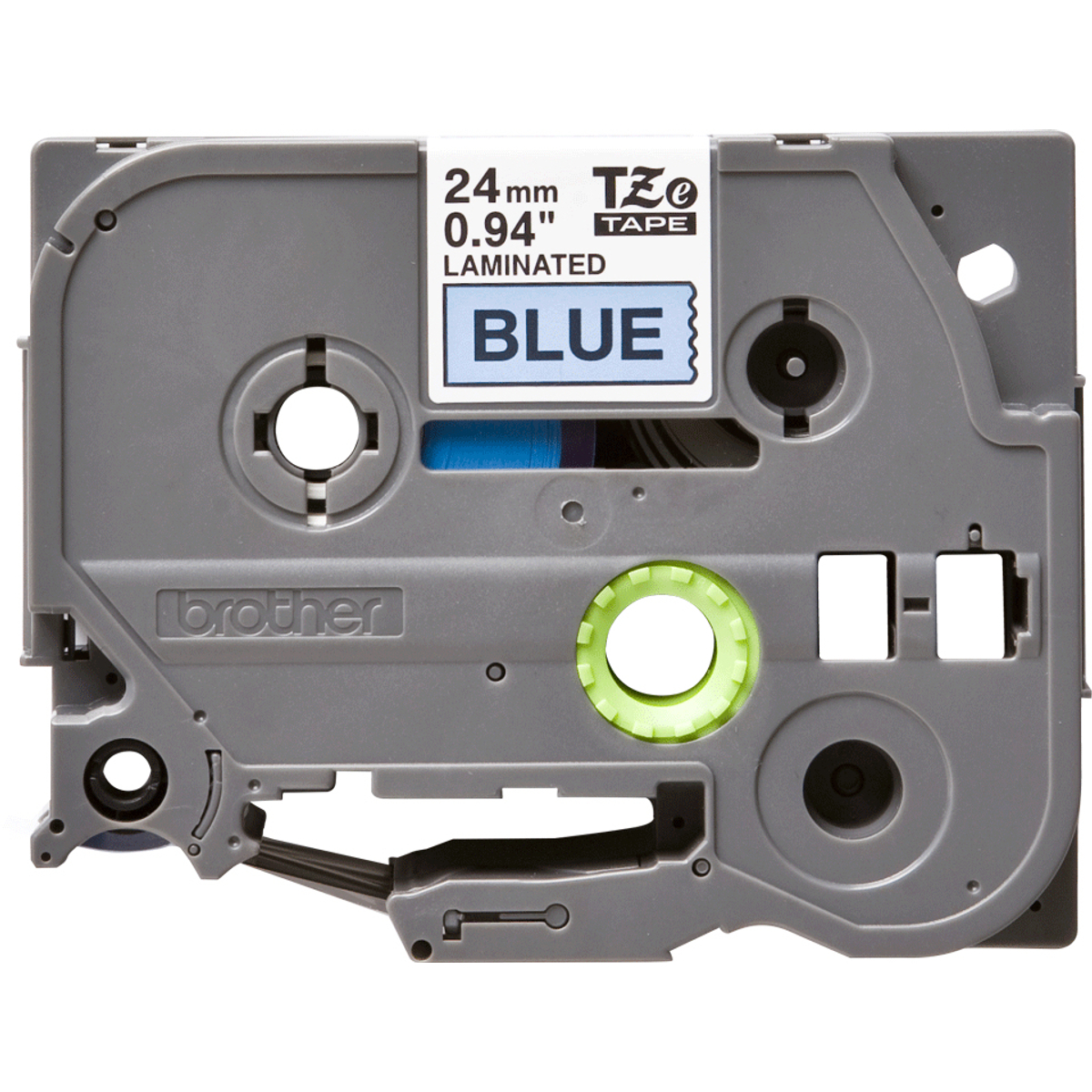 TZE551 24mm Black On Blue Label Tape