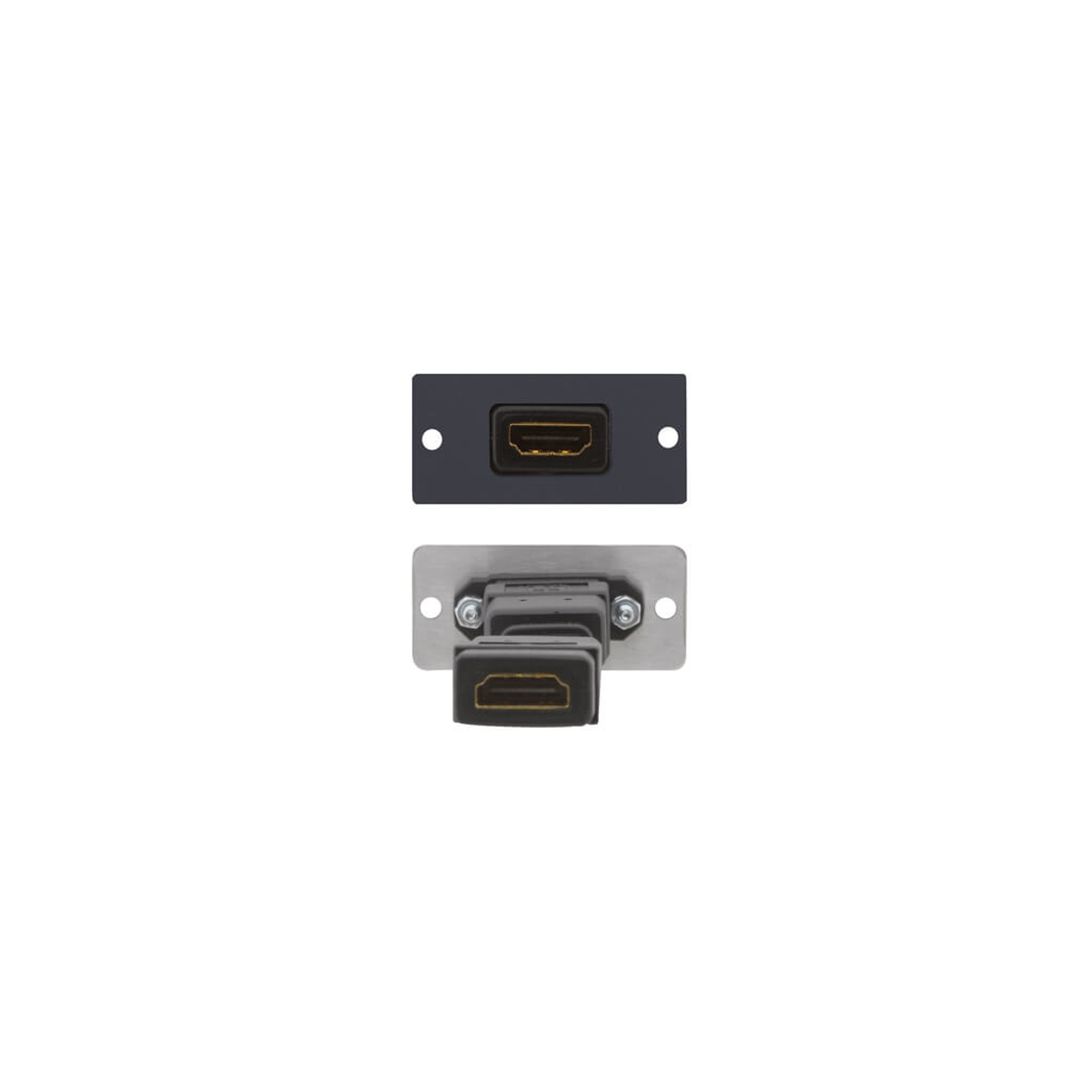 W-HDMI Wall Plate Insert - Black