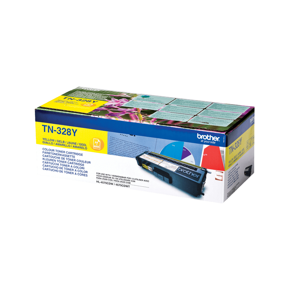 TN328Y Yellow 6k Pages Toner