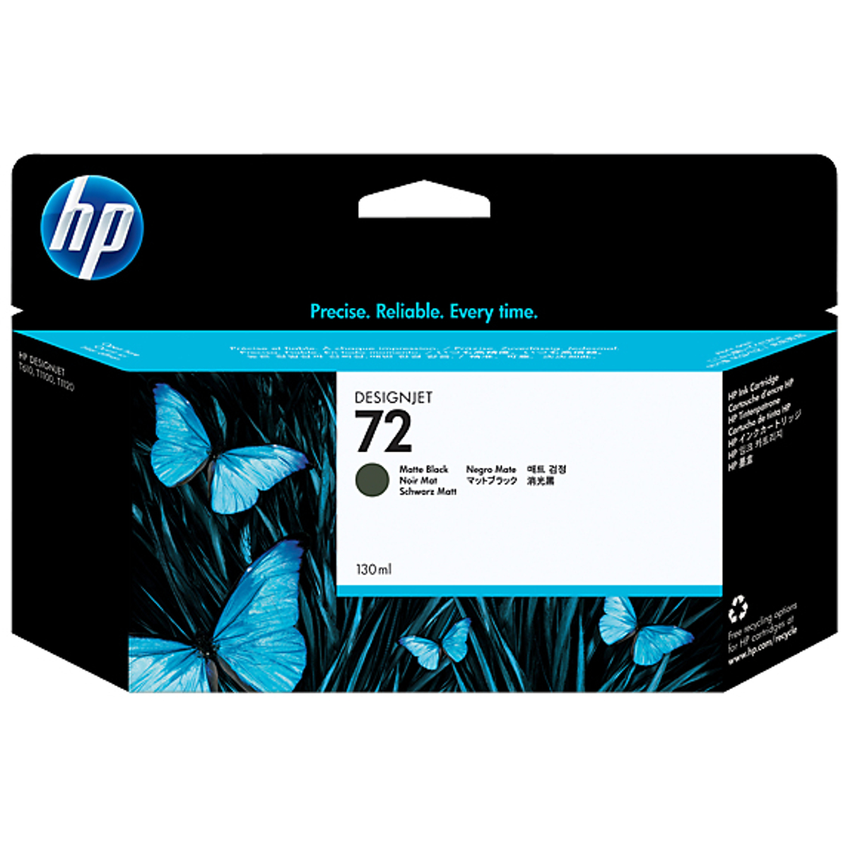 HP No.72 130Ml Matte Black Ink