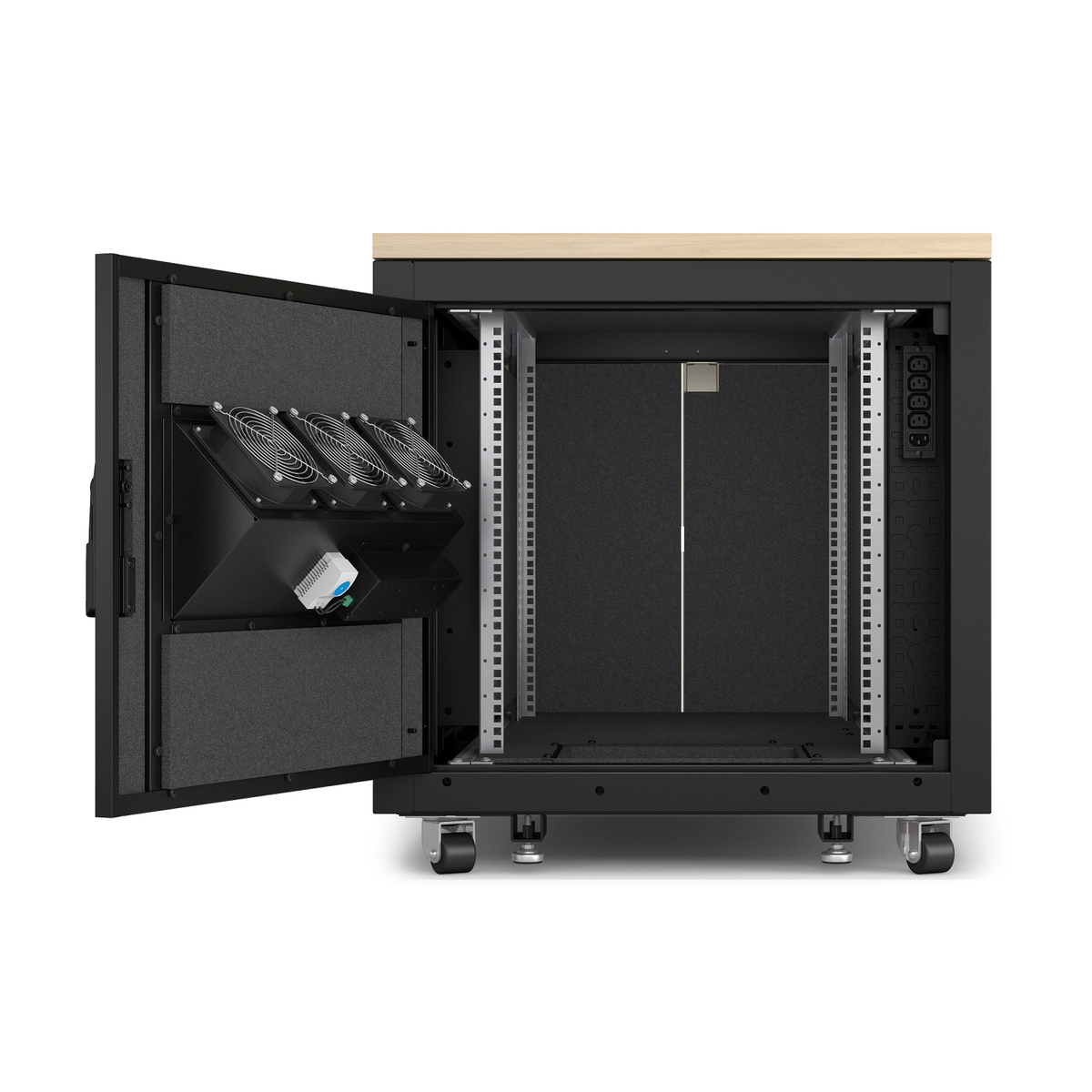NetShelter Soundproof Rack 12U Maple