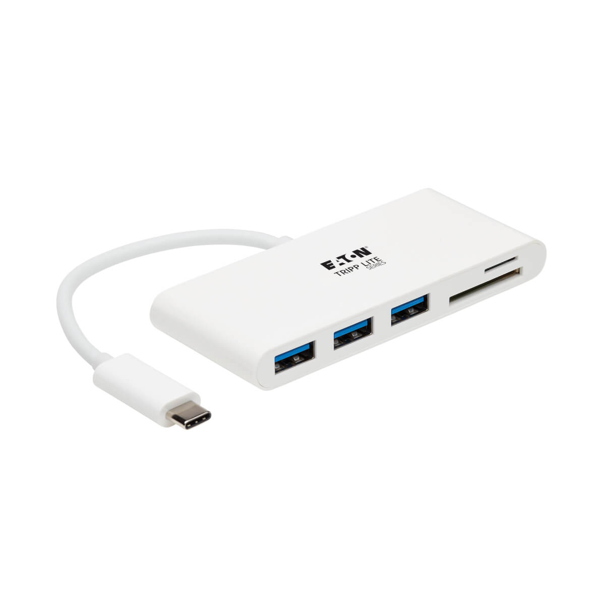 3-PORT USB-C TO USB-A HUB SD/MCC READER