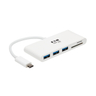 3-PORT USB-C TO USB-A HUB SD/MCC READER