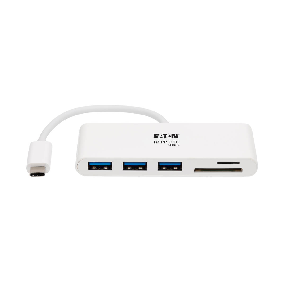 3-PORT USB-C TO USB-A HUB SD/MCC READER