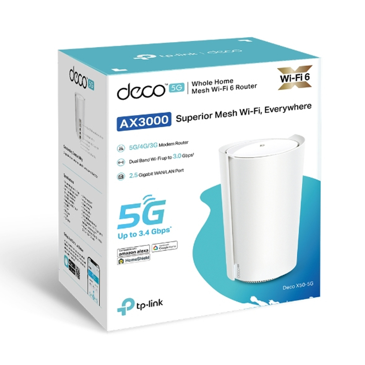 5G AX3000 Whole Home Mesh WiFi 6 Gateway