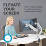 Eppa Dual Monitor Arm - Silver