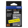 TZES651 Black On Yellow Strong Label Tap
