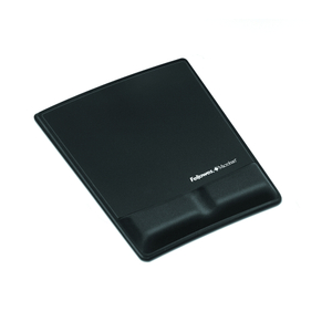 Fellowes, V Fabrik Mousepad Wrist Support Black