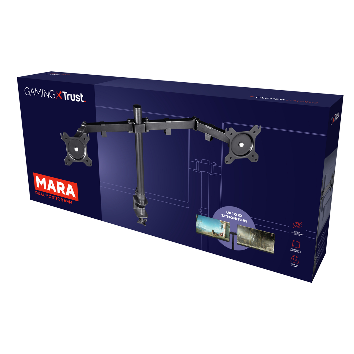 GXT1120 Mara Dual Monitor Arm