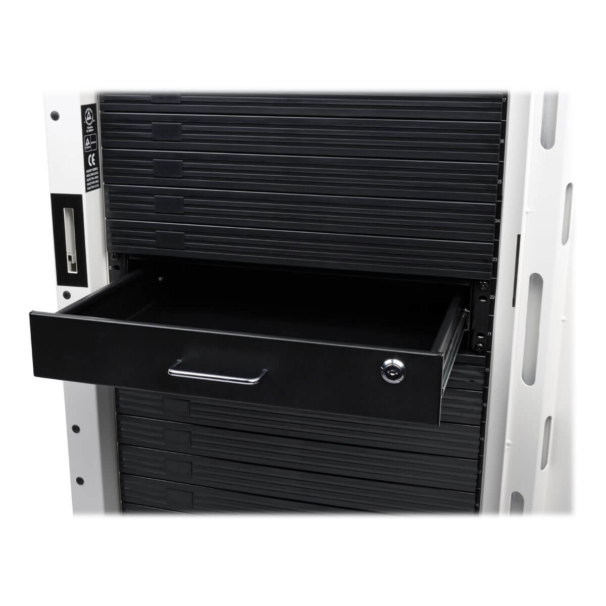 2U Locking Rackmount Storage Drawer