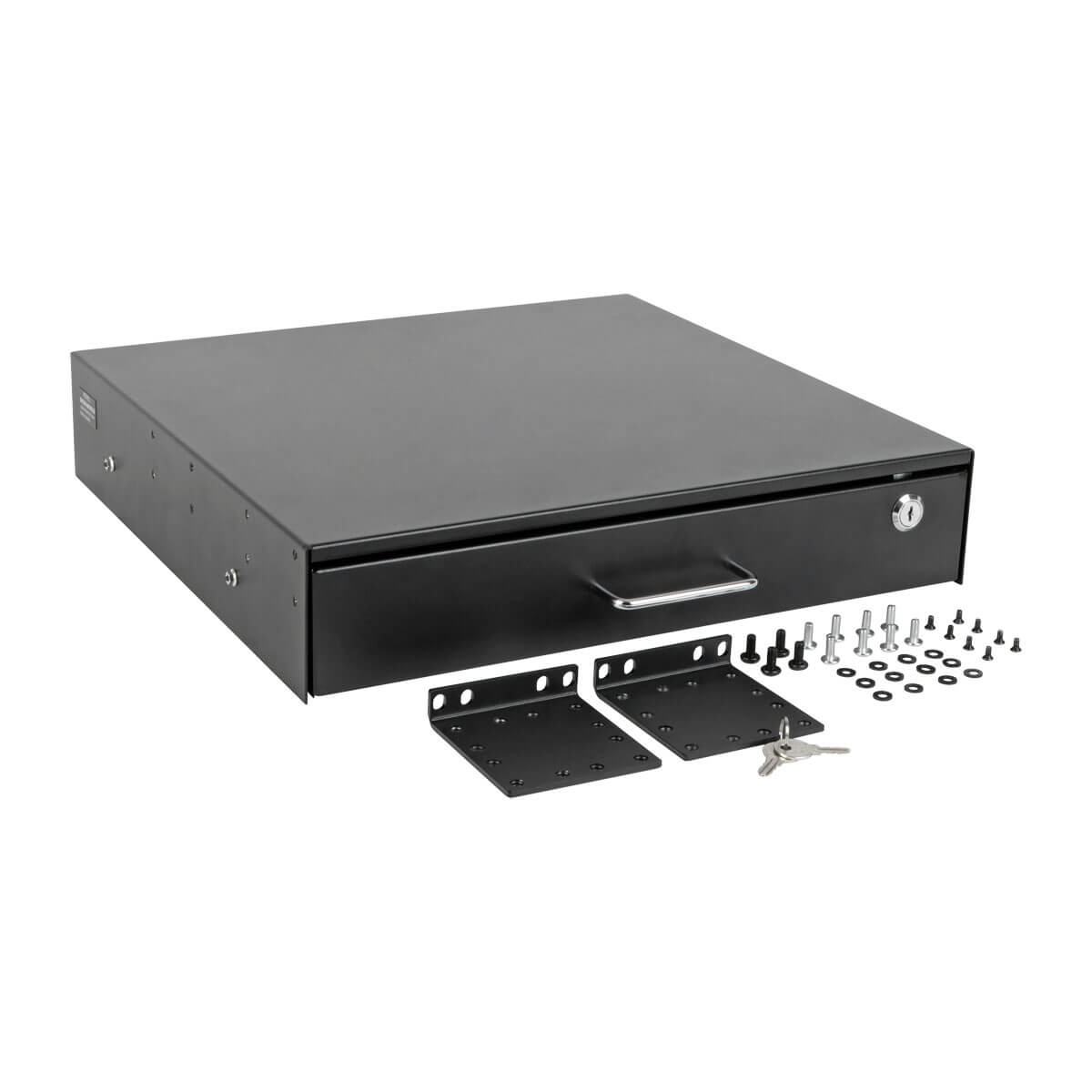 2U Locking Rackmount Storage Drawer