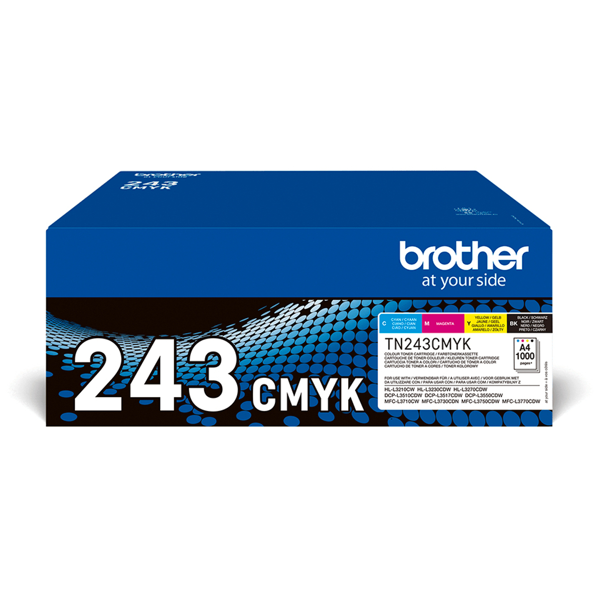 TN243CMYK CMYK MultiPack 1k Pages Toner