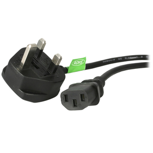 3ft (1m) Power Cable BS 1363 to C13