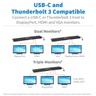 Triple Monitor USB-C Docking Station 4K