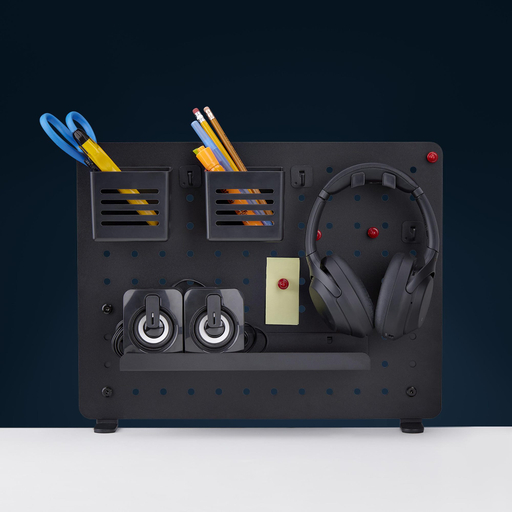 Clamp-On Pegboard Desktop Organizer