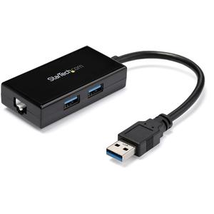 USB 3.0-1GB Network Adpt 2-Port USB Hub