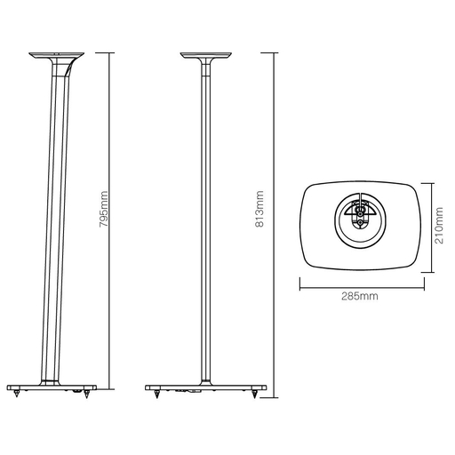 ERA100 Floor Stand EU Black Pair