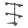 TV Desk Mount Monitor Stand Quad 13-27in