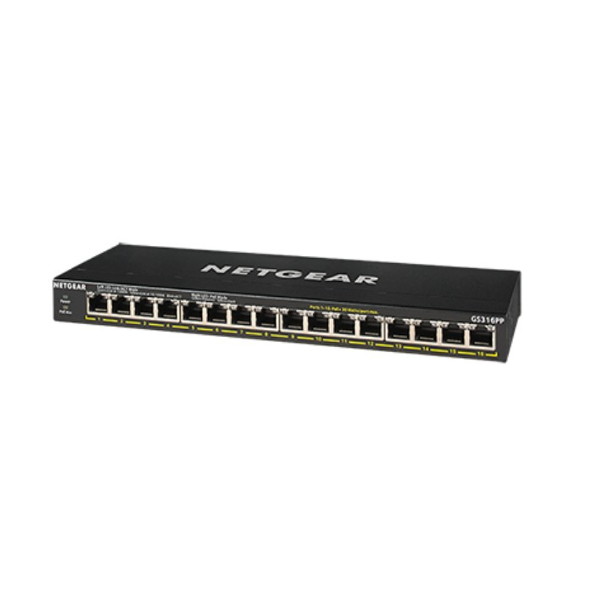 16PT GE Unmanaged Switch HI-PWR POE+